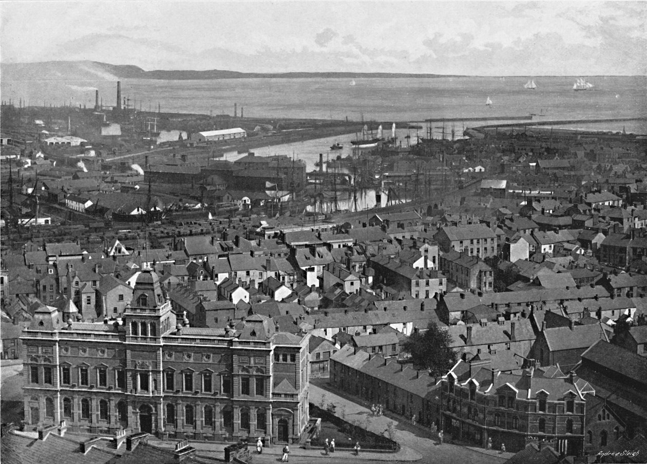 Swansea, ca. 1896 door Valentine and Sons Ltd