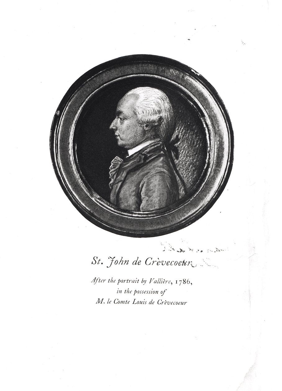 Michel-Guillaume-Jean de Crevecoeur (1735-1813) frontispice van zijn 