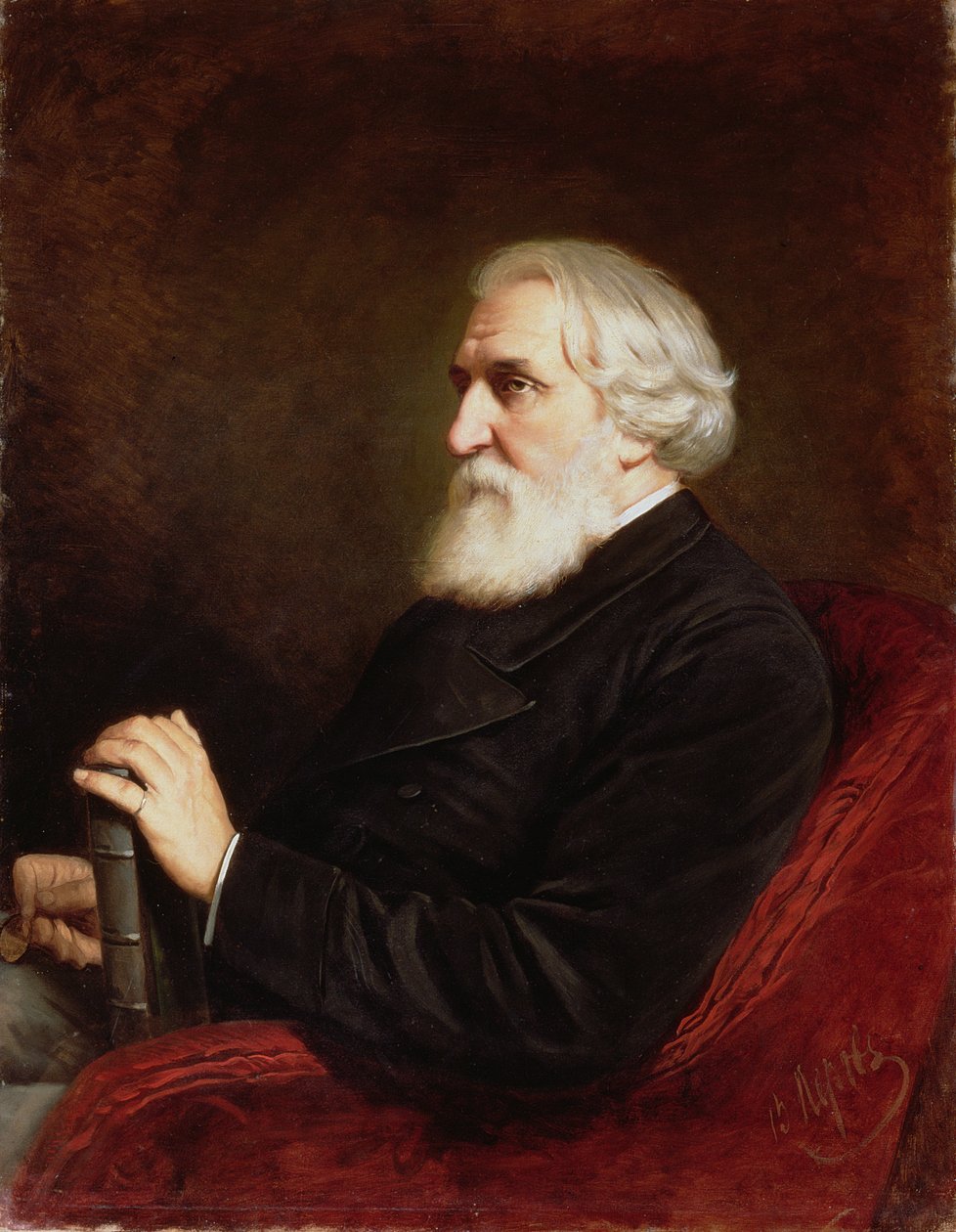 Portret van Ivan Sergejevitsj Toergenjev, 1872 door Vasili Grigorevich Perov
