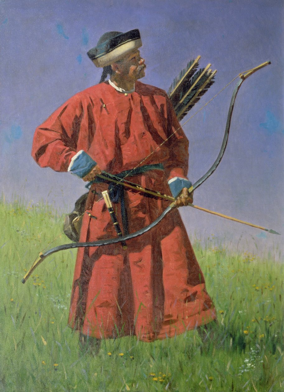 Bokharan soldaat (Sarbaz), 1873 door Vasili Vasilievich Vereshchagin