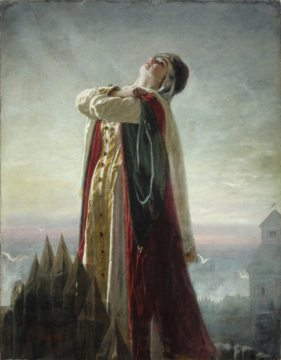 Yaroslavnas klaagzang, 1880 door Vasili Grigorevich Perov
