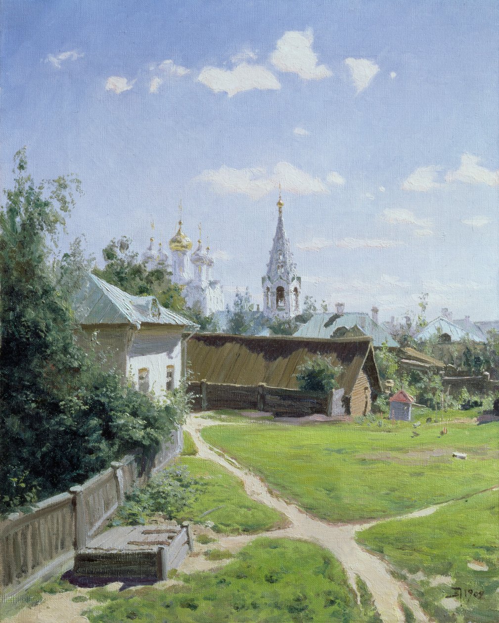 De binnenplaats van Moskou, 1902 door Vasilij Dmitrievich Polenov