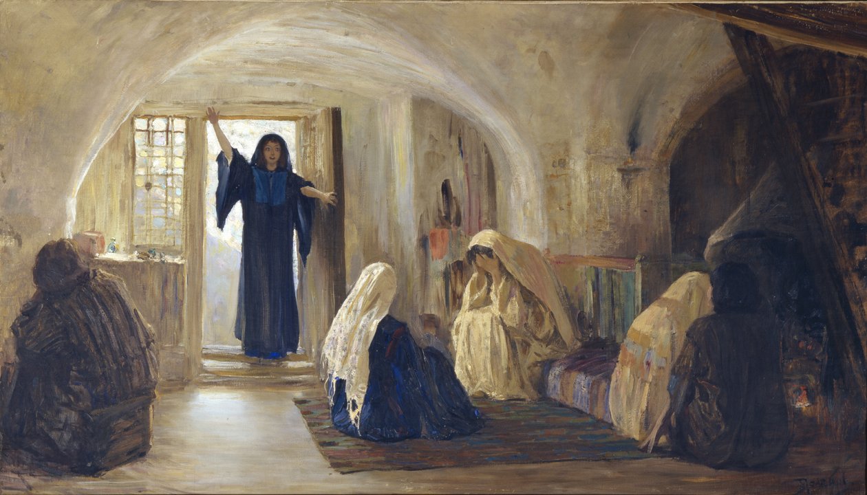 Ingeleid in een Tranen van Vreugde, 1899-1905 door Vasilij Dmitrievich Polenov