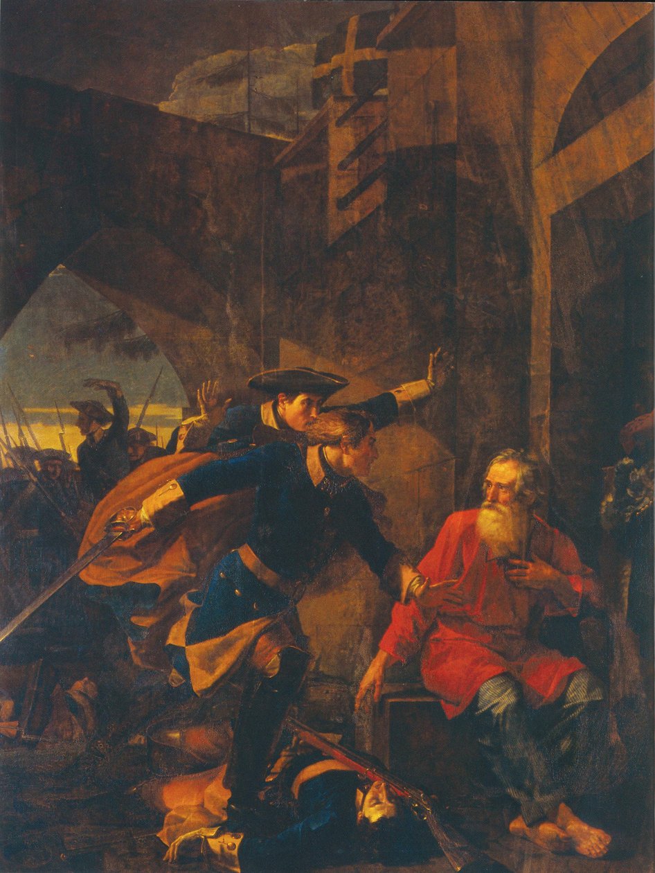 De heldendaad van koopman Igolkin door Vasily Shebuyev