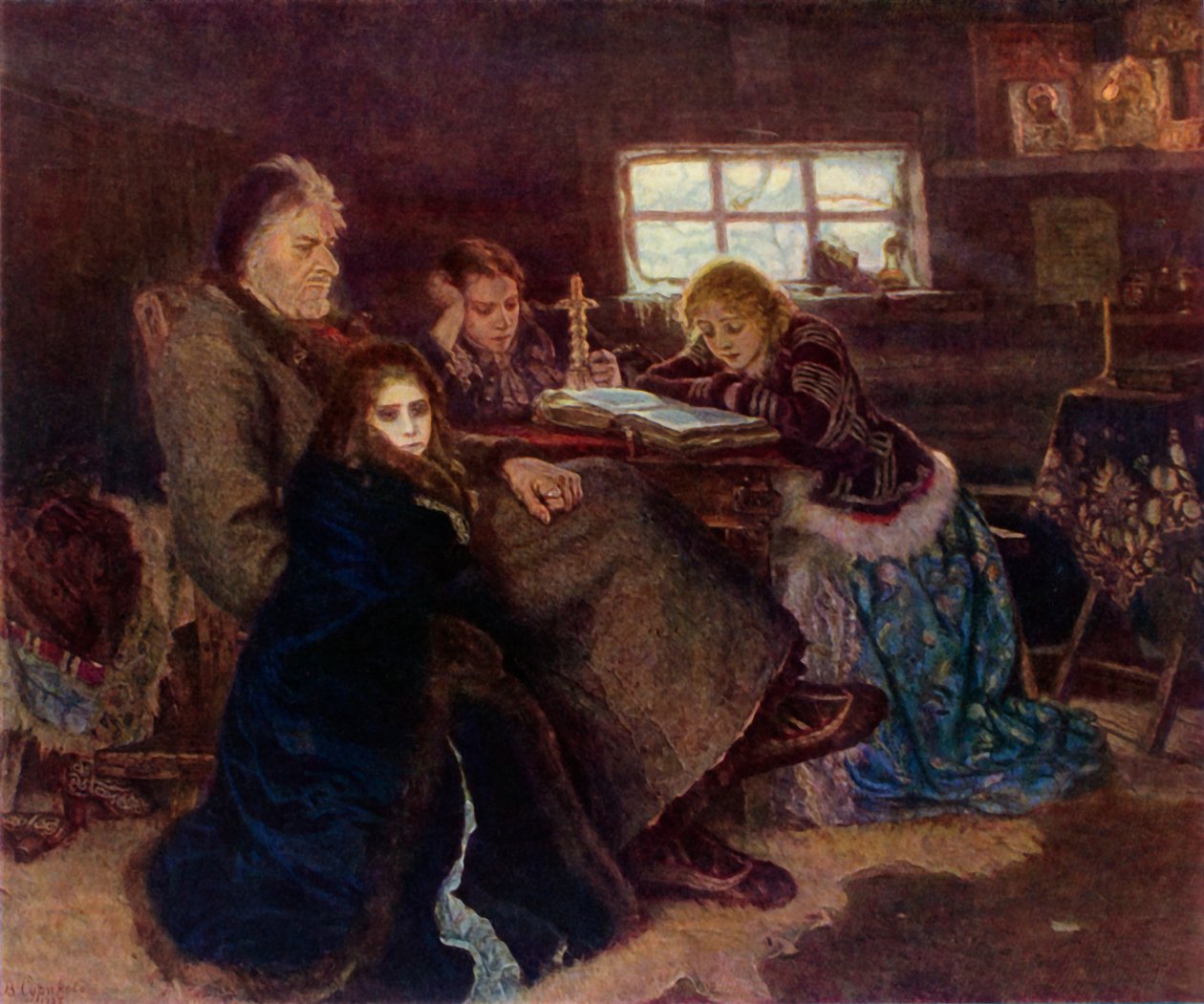 Menshikov in Berezovo, 1883, 1965 door Vasily Surikov