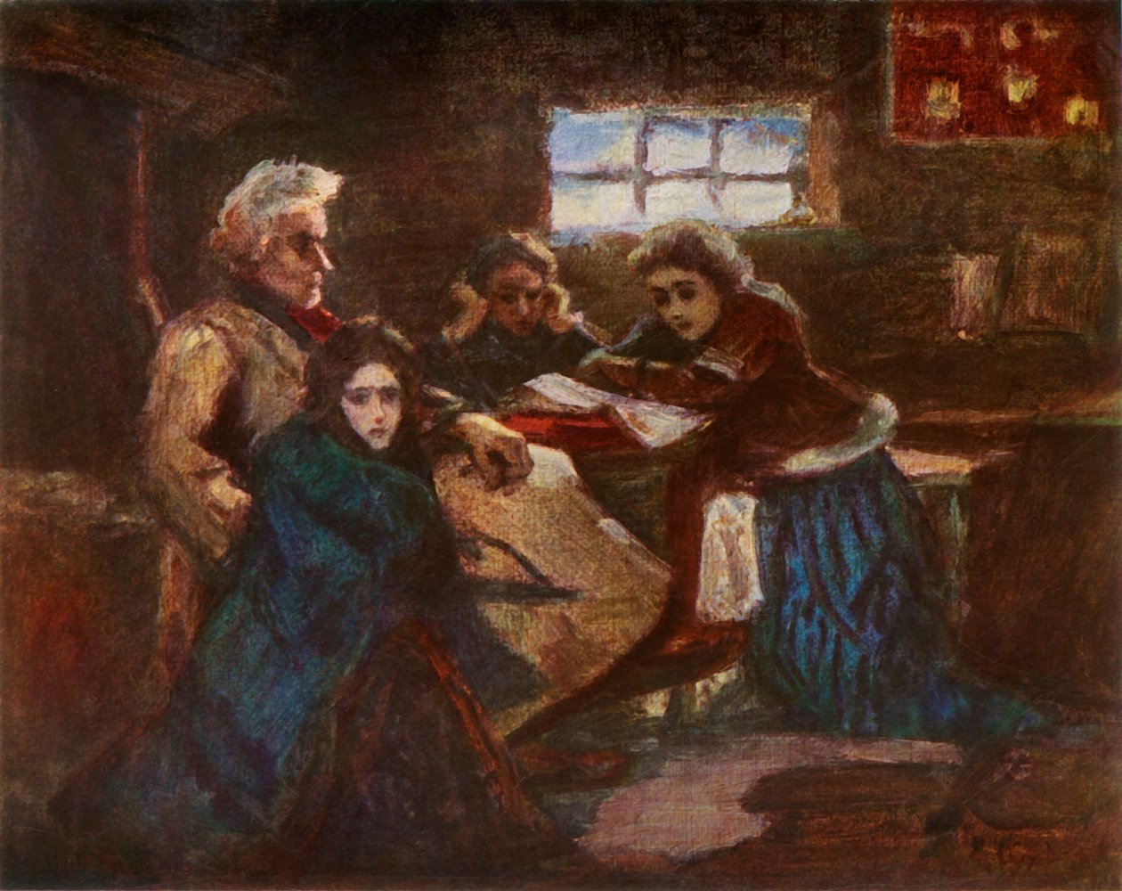 Menshikov in Berezovo een studie, 1881, 1965 door Vasily Surikov
