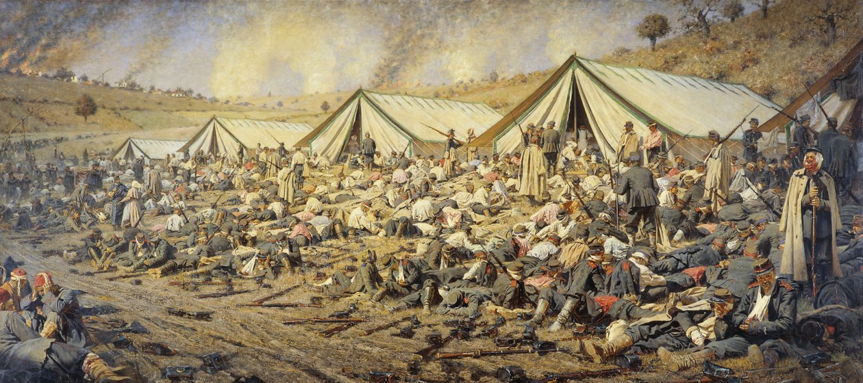 Na de aanval. Plevna, 1877-1878 door Vasily Vereshchagin