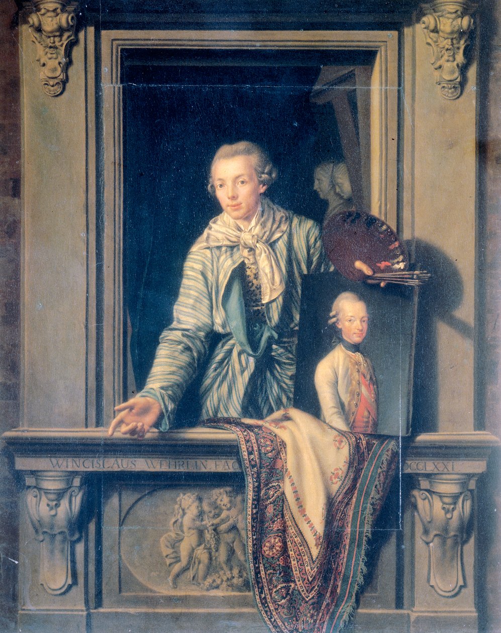 Zelfportret van Venceslao Wehrlin door Venceslao Verlin