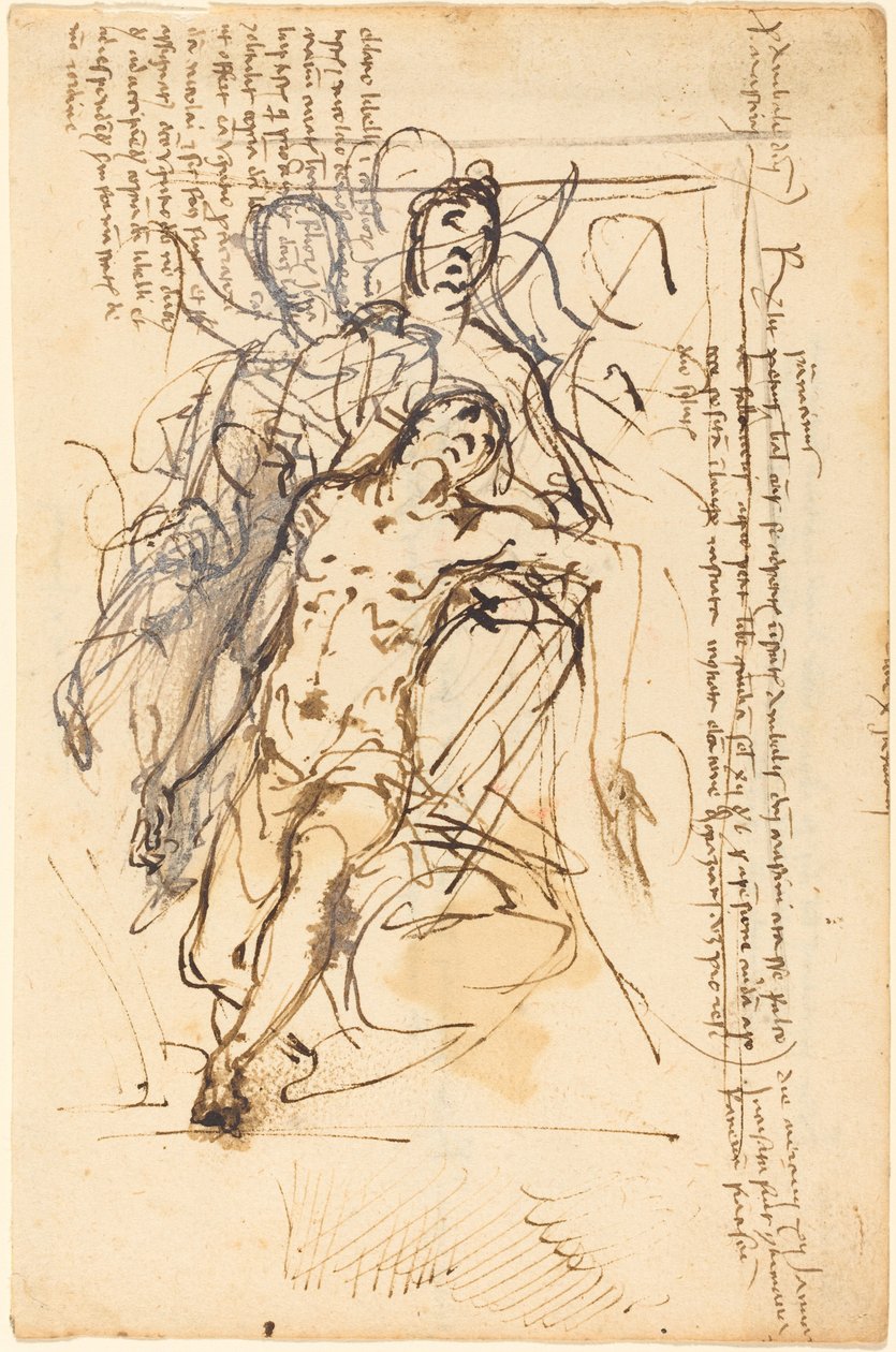 De Pietà door Venetian 17th Century
