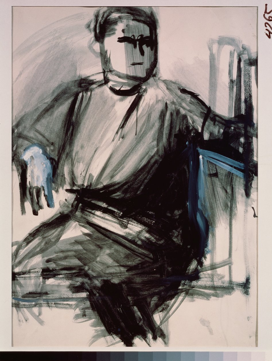 Zelfportret door Vera Mikhailovna Yermolayeva