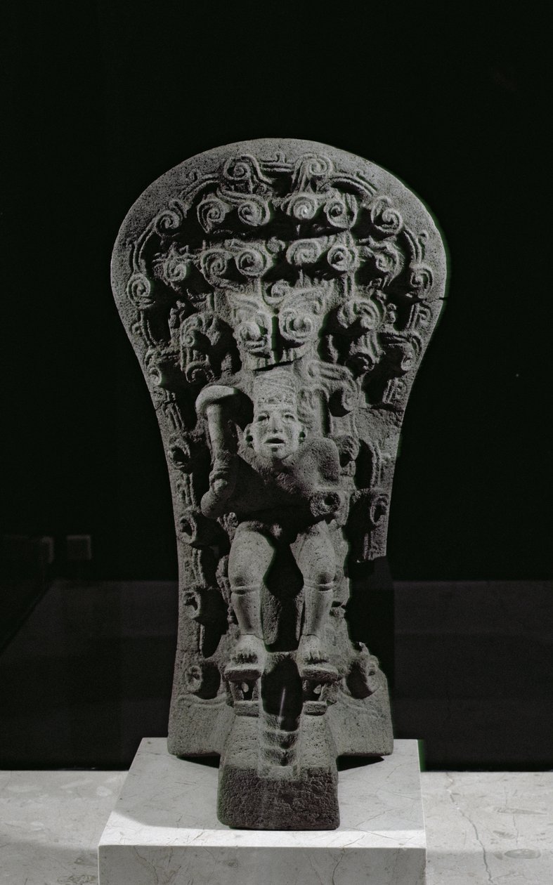 Votieve palm uit El Paraiso, late klassieke periode, Mexico door Veracruz