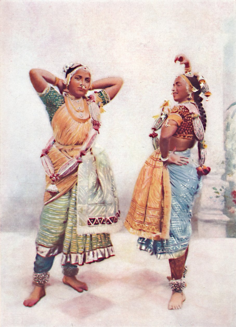 Baroda nautch meisjes, 1902 door Vernon and Co