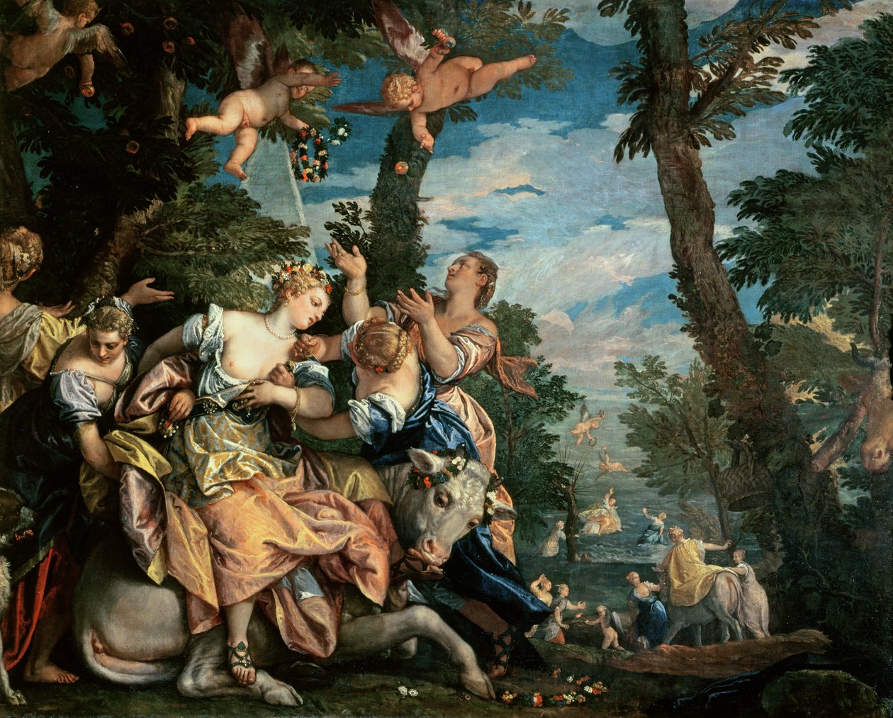 De verkrachting van Europa door Paolo Veronese