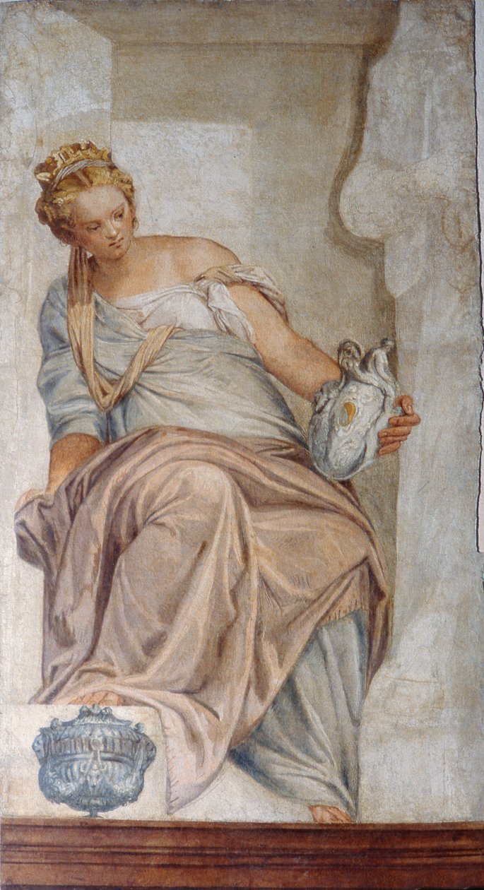 Matigheid, van de muur van de sacristie door Veronese