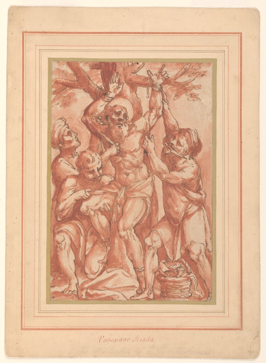 Martelaarschap van St. Bartholomeus door Vespasiano Strada