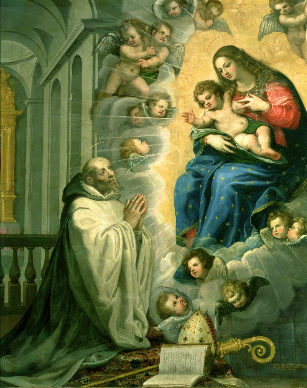 Het Visioen van St. Bernard, 1634 door Vicente Carducho