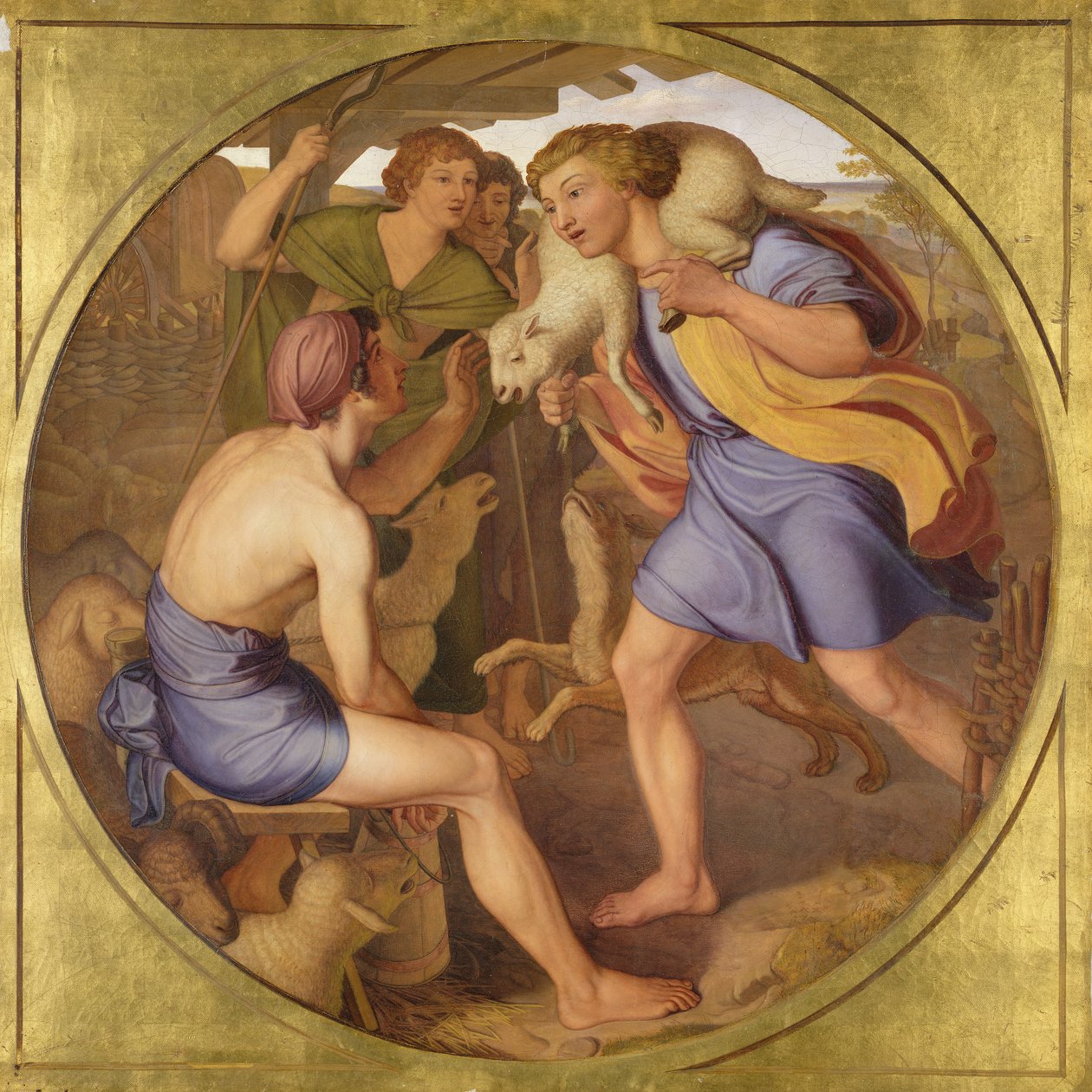 De goede herder, 1833 door Victor Emil Janssen