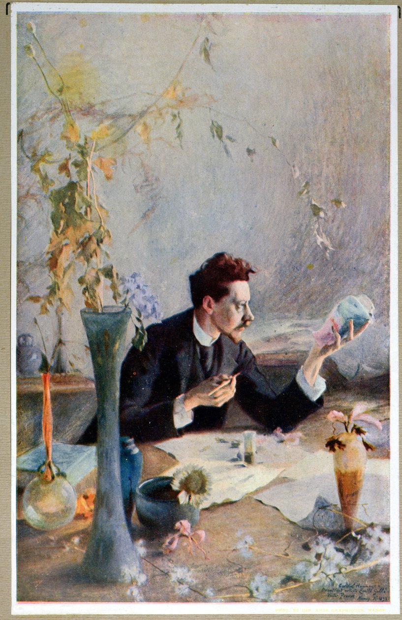 Portret van Emile Galle (1864-1904), uit 