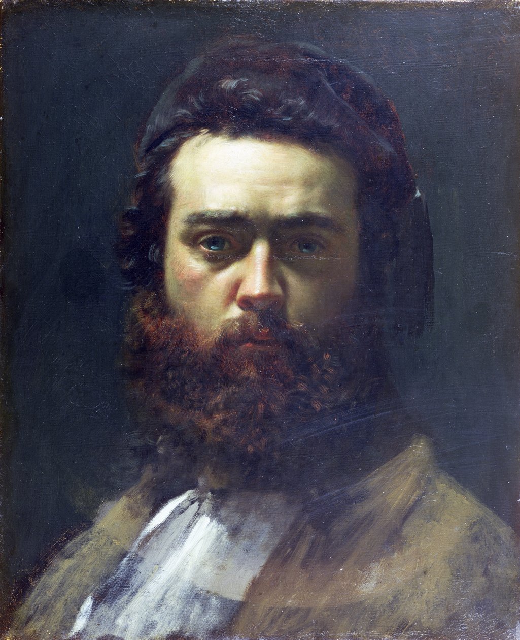 Zelfportret als jonge man door Victor Francois Eloi Biennoury