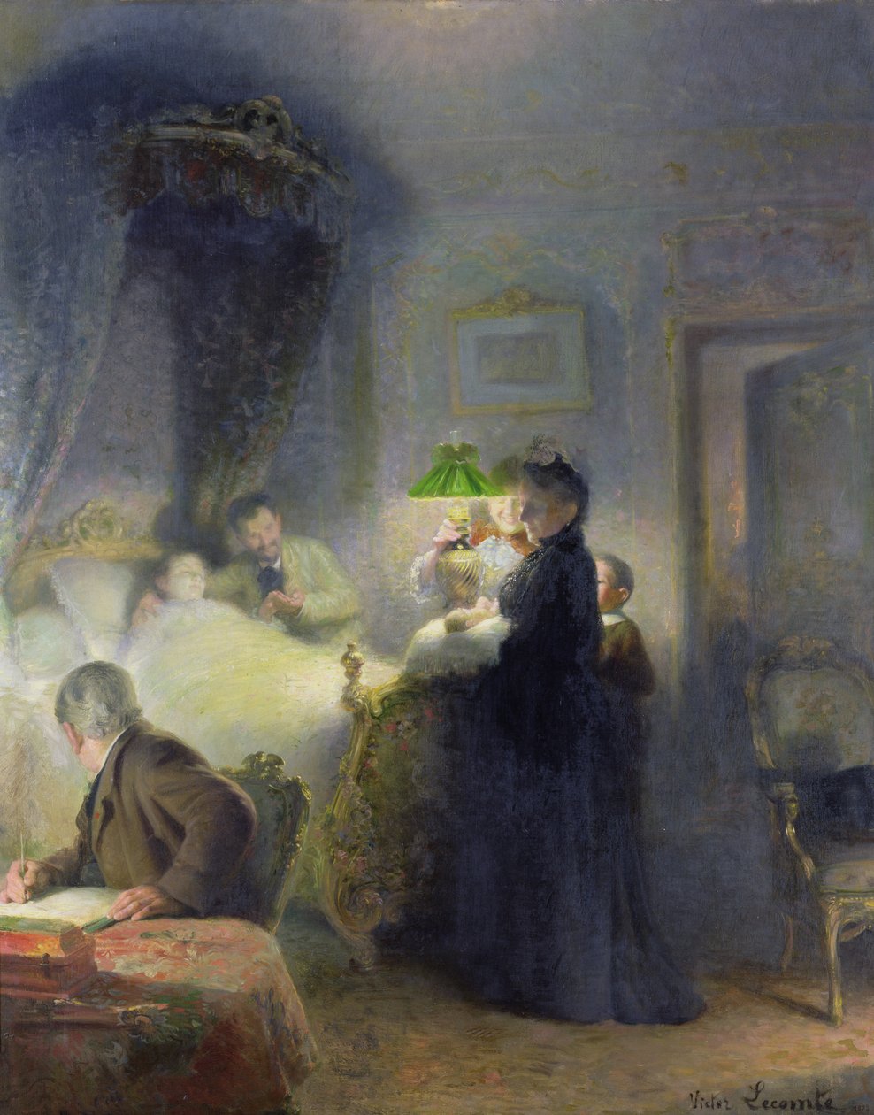 De geboorte door Victor Lecomte