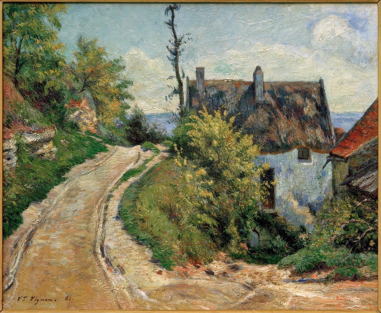 Dorpsstraat door Victor Vignon