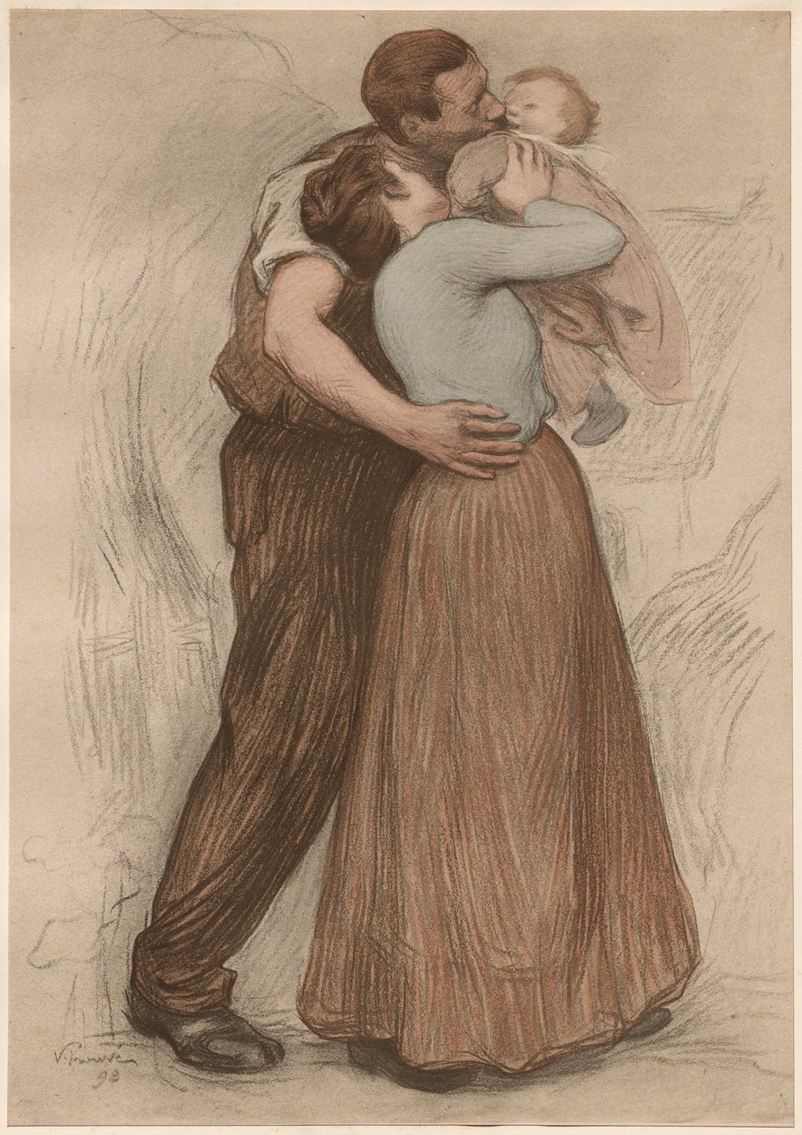 De Kus, 1898 door Victor Emile Prouve