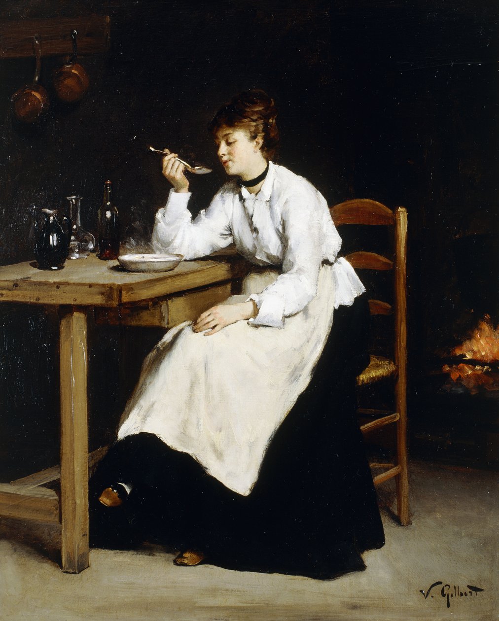 Bij het vuur door Victor Gabriel Gilbert