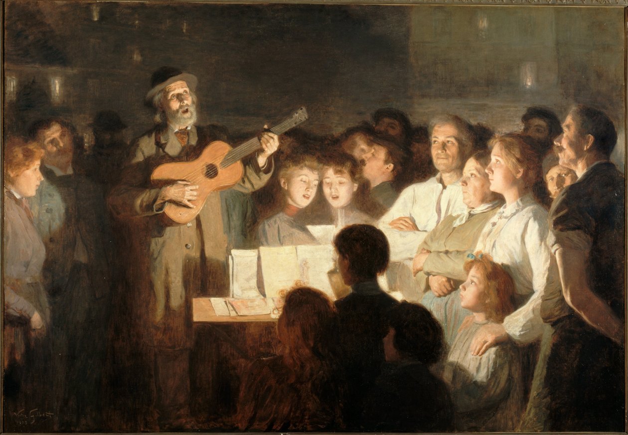 De liedjeshandelaar door Victor Gabriel Gilbert