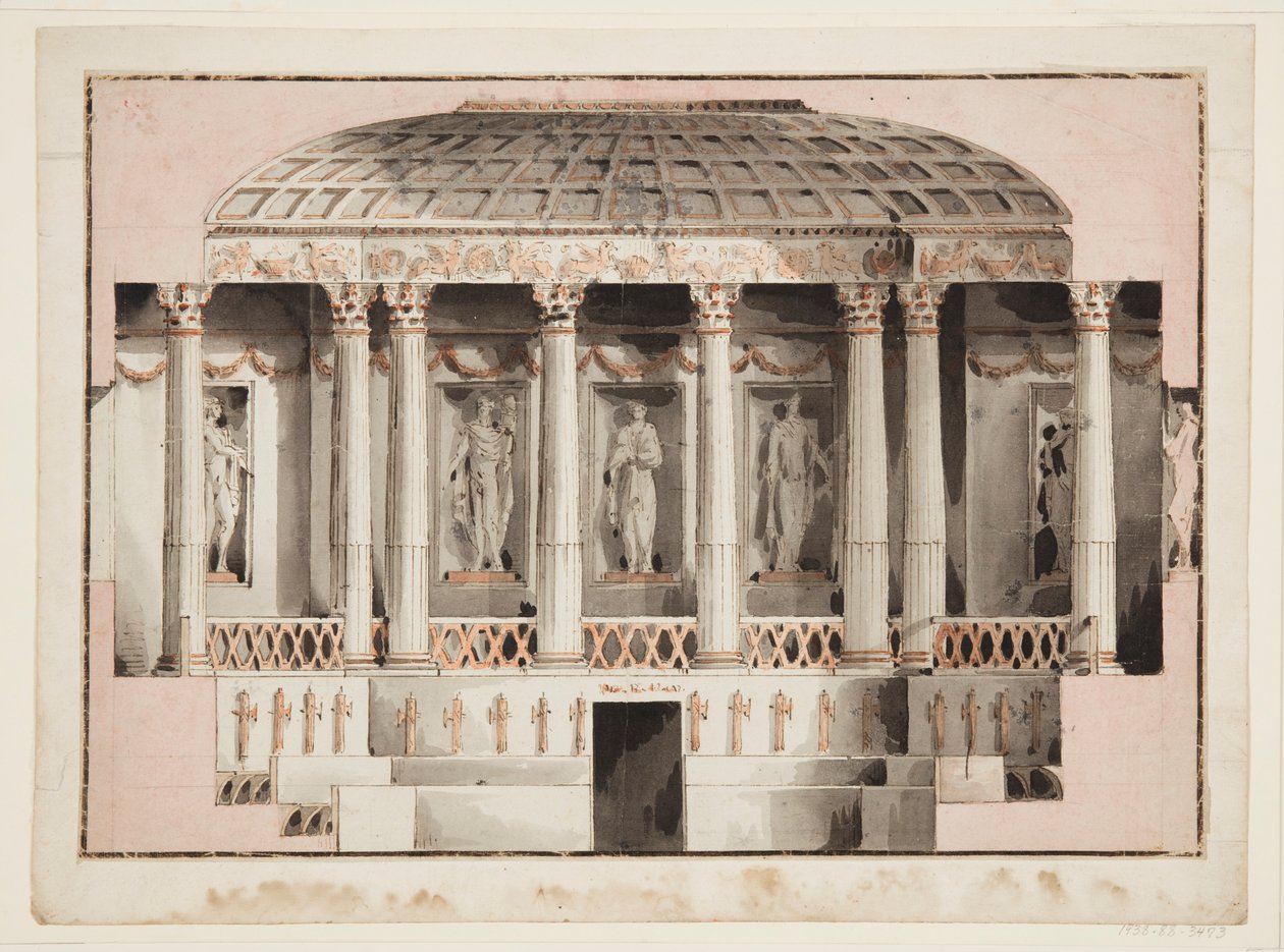 Senaatskamer, Parlementsgebouw, Warschau, Polen door Victor Louis