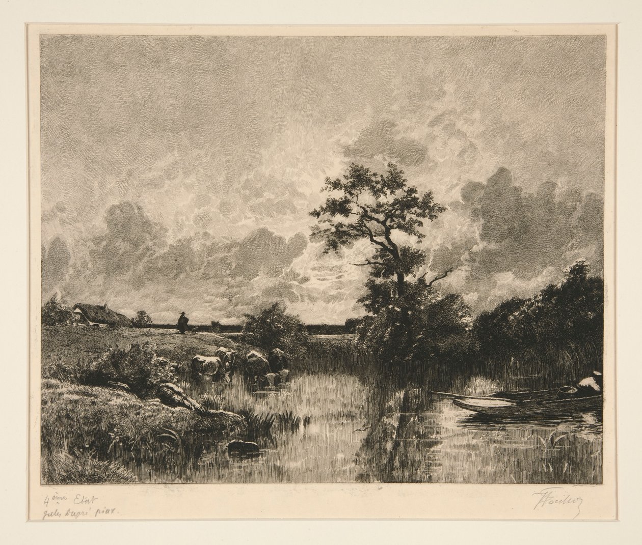 Zonsondergang door Victor Louis Focillon
