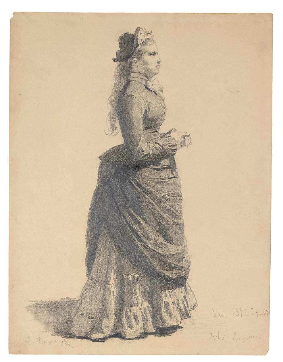 Mademoiselle Eugénie door Victor Mikhailovich Vasnetsov
