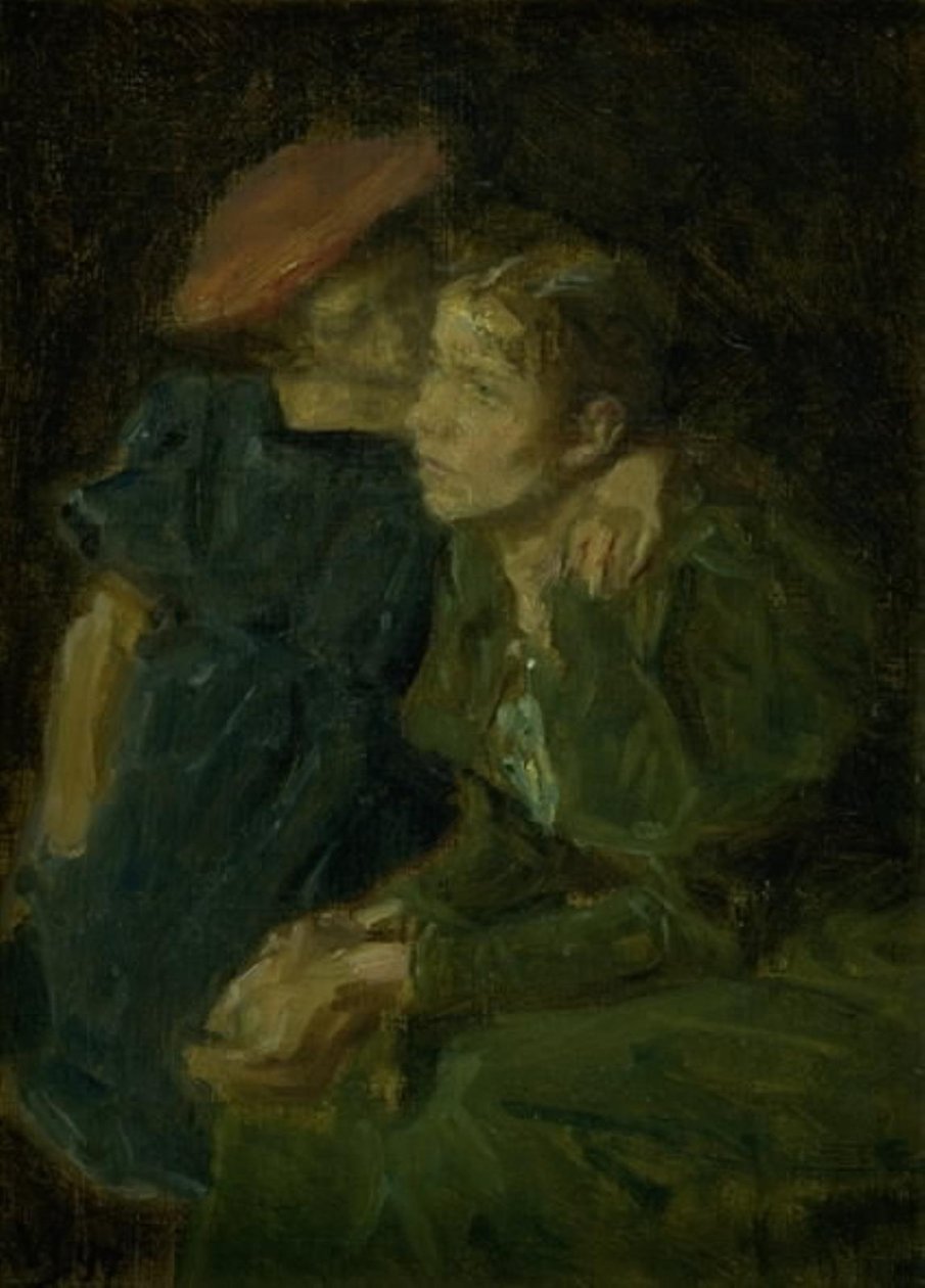 Nanna en haar moeder door Viggo Johansen