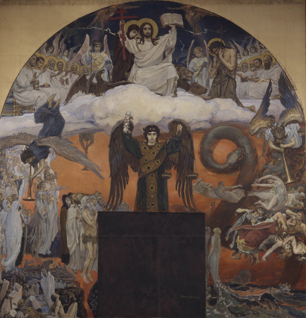 Het Laatste Oordeel, 1885-1896 door Viktor Mikhaylovich Vasnetsov