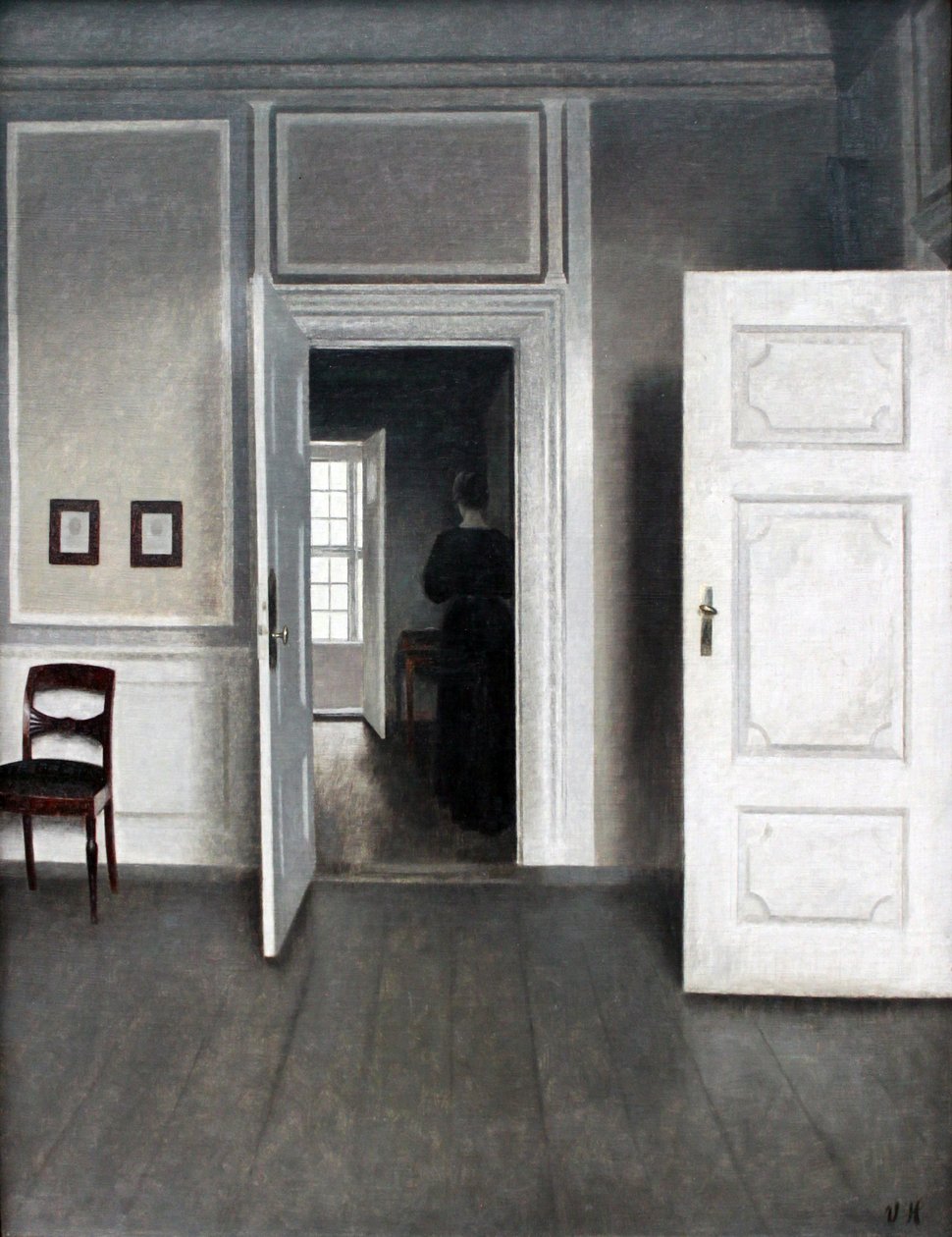 Interieur Strandgade 30 door Vilhelm Hammershøi