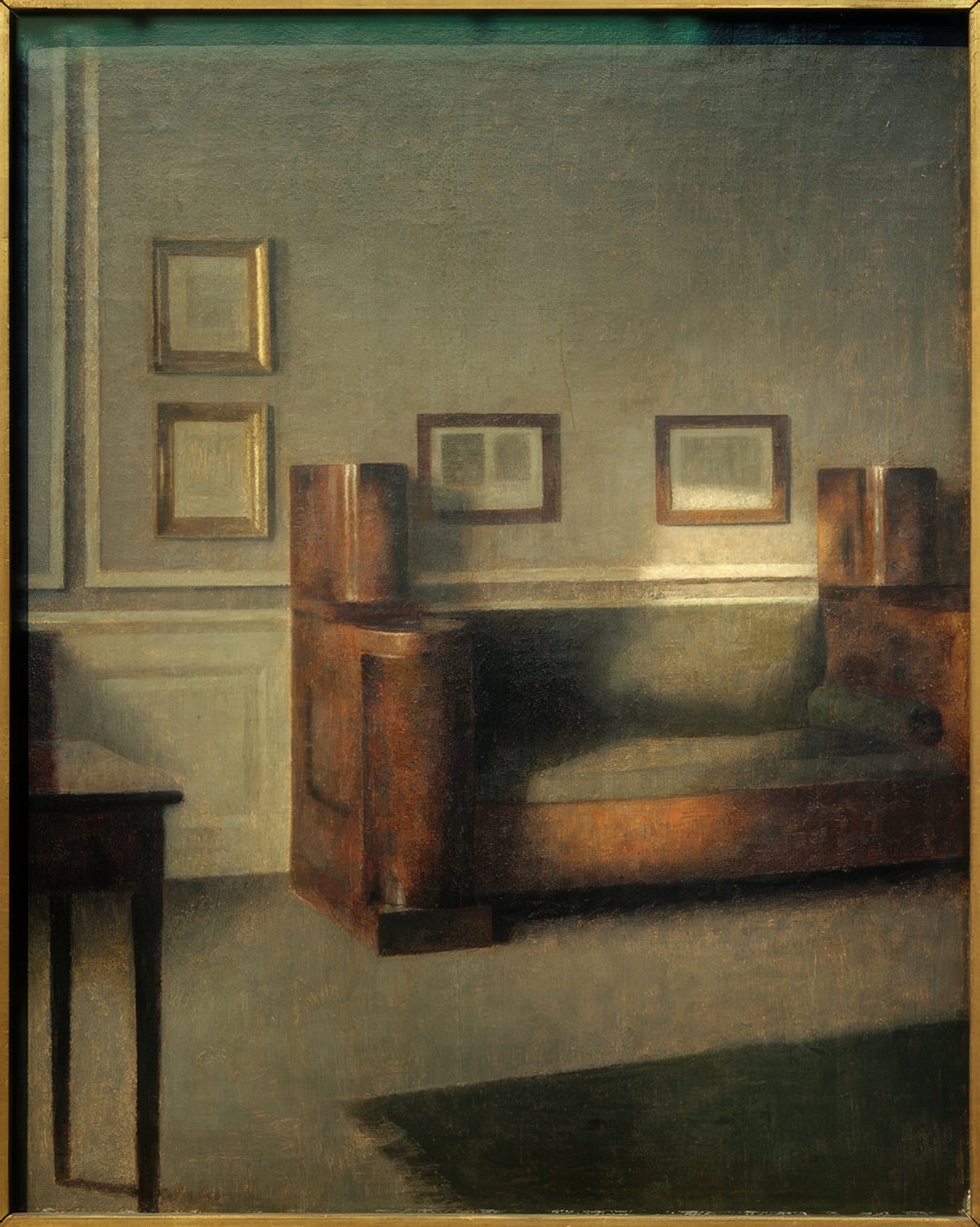 De oude kastbank door Vilhelm Hammershoi