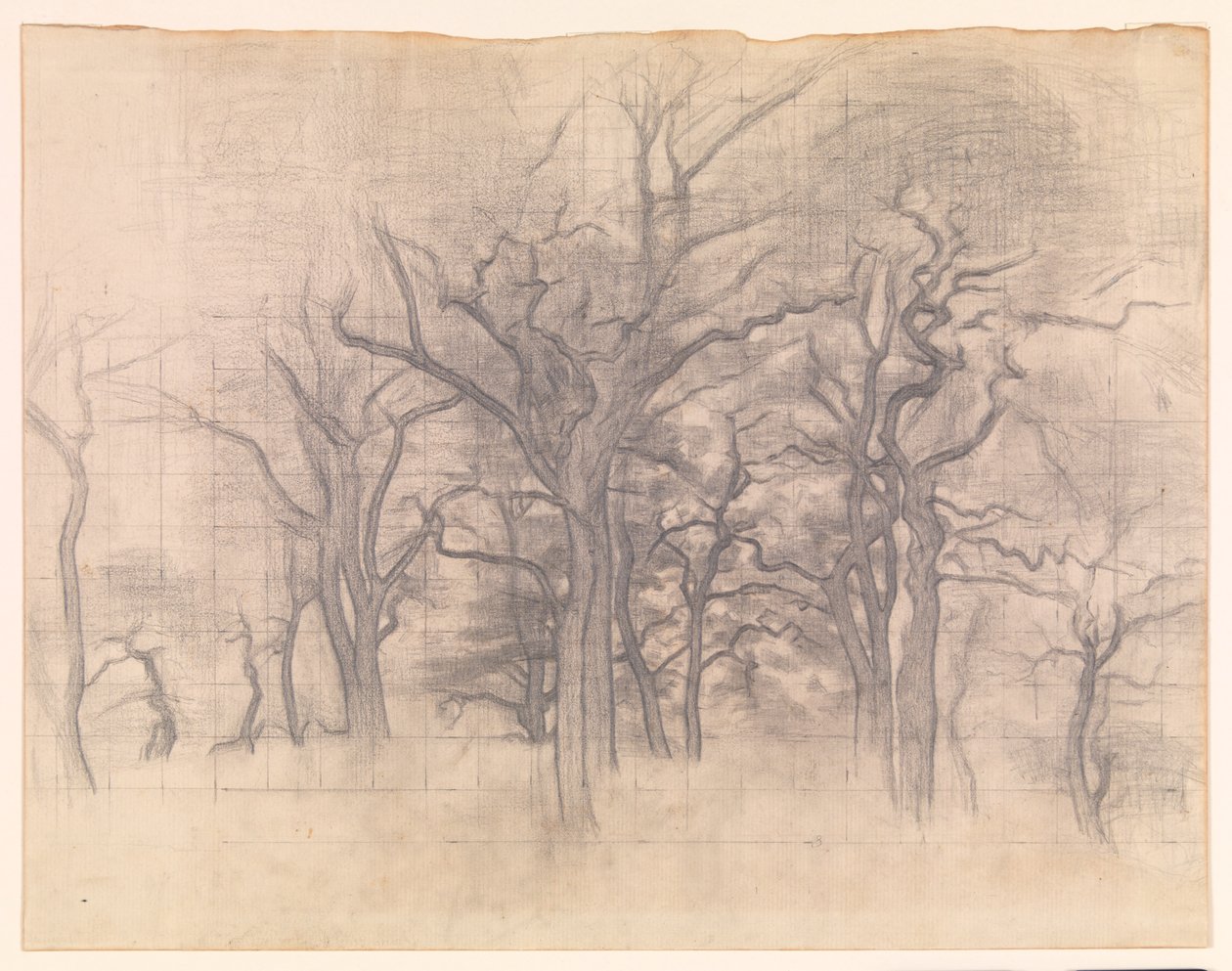 Eikenbomen door Vilhelm Hammershøi