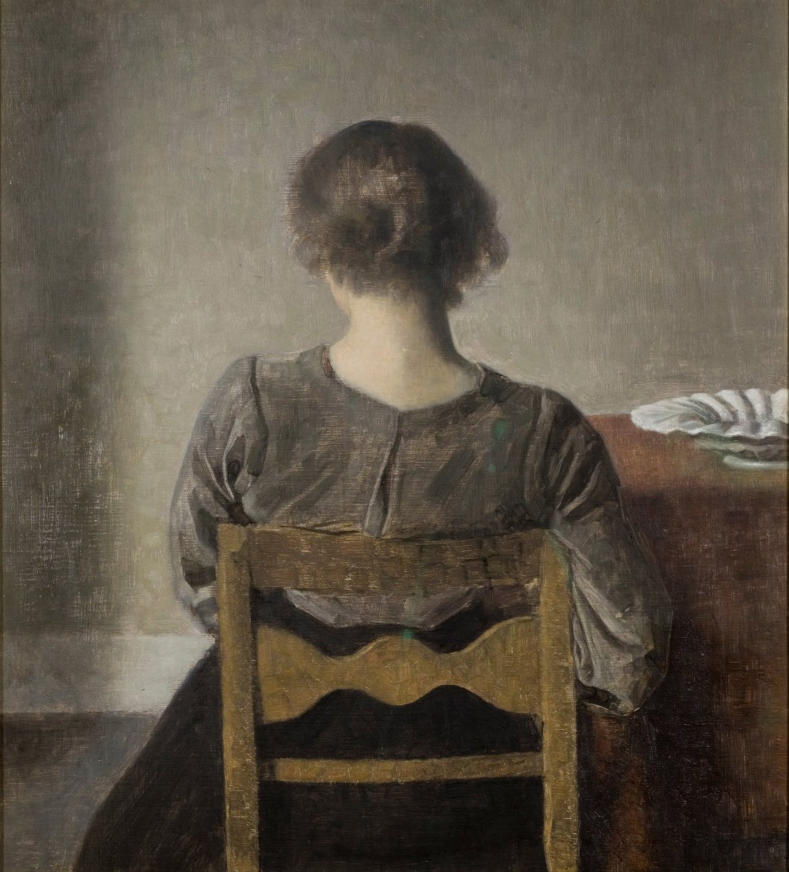 Rust door Vilhelm Hammershøi