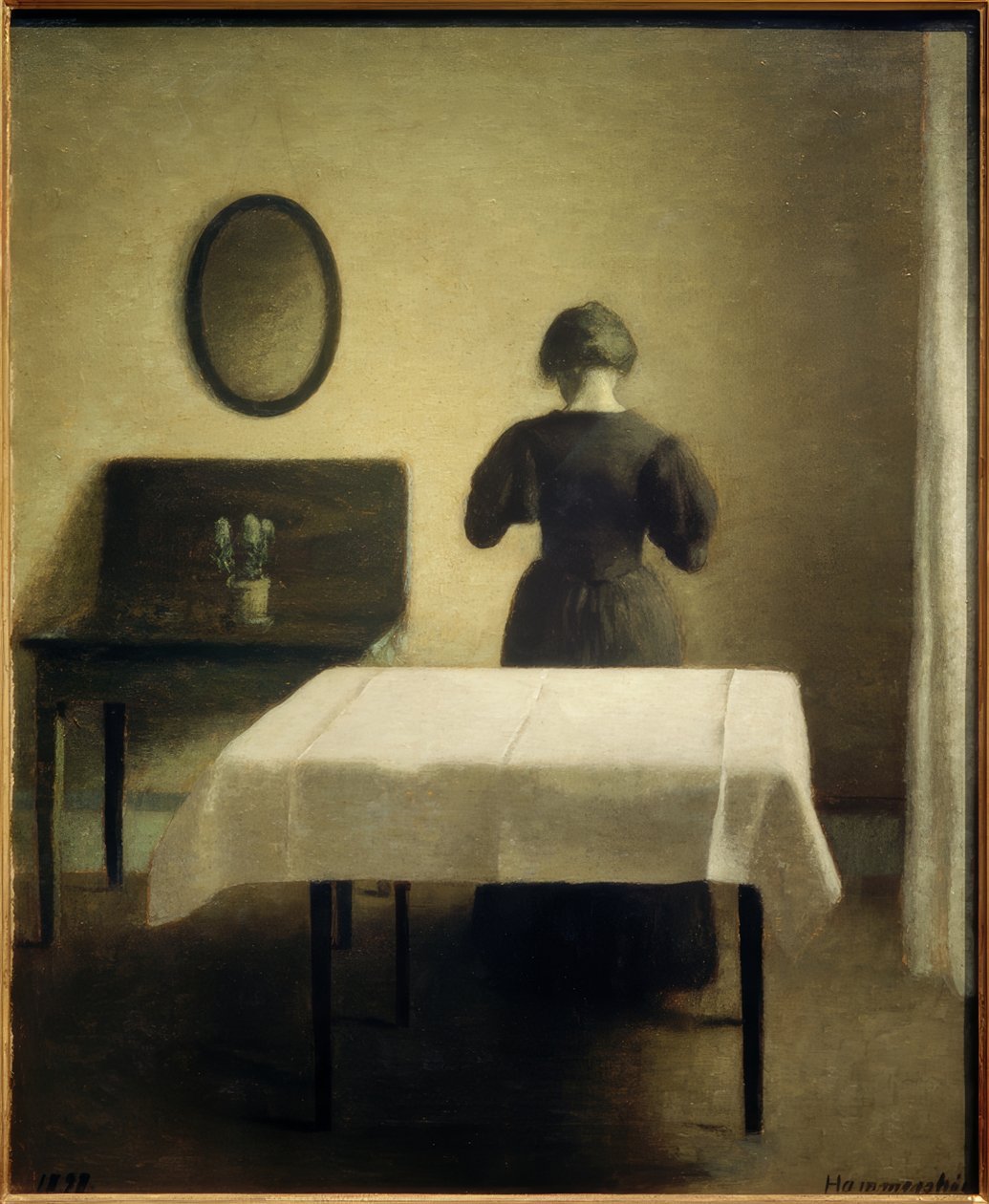 Interieur, 1898 door Vilhelm Hammershoi