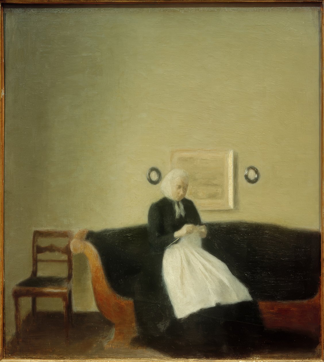 Moeder van de kunstenaar door Vilhelm Hammershoi