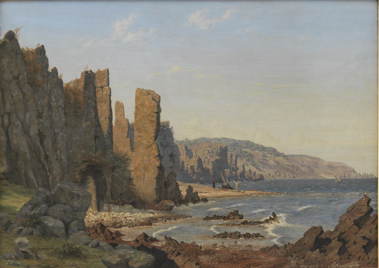 Een Rotsachtige Kust. Rø, Bornholm door Vilhelm Kyhn