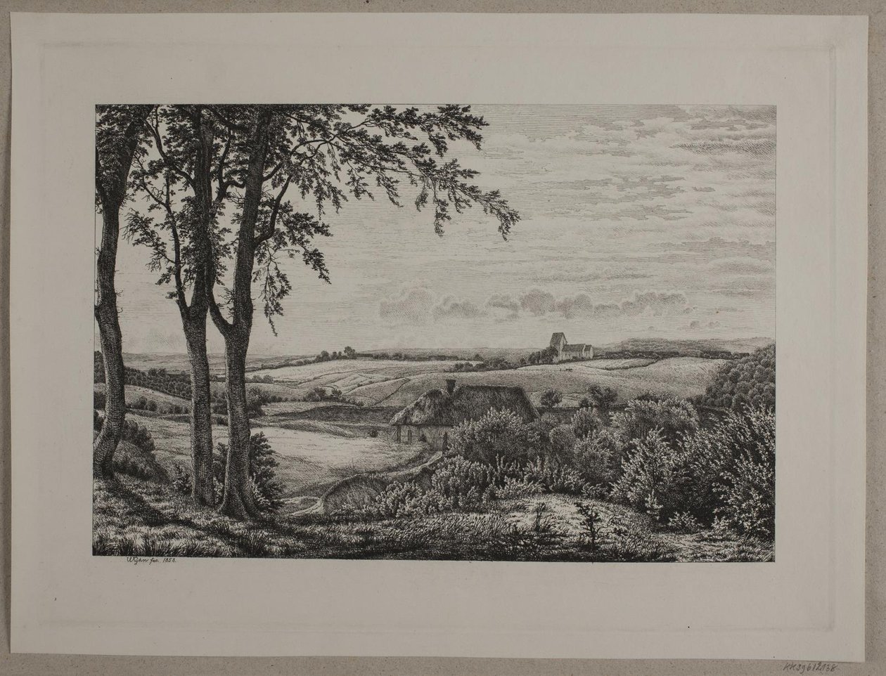 Middagslandschap, Seeland door Vilhelm Kyhn