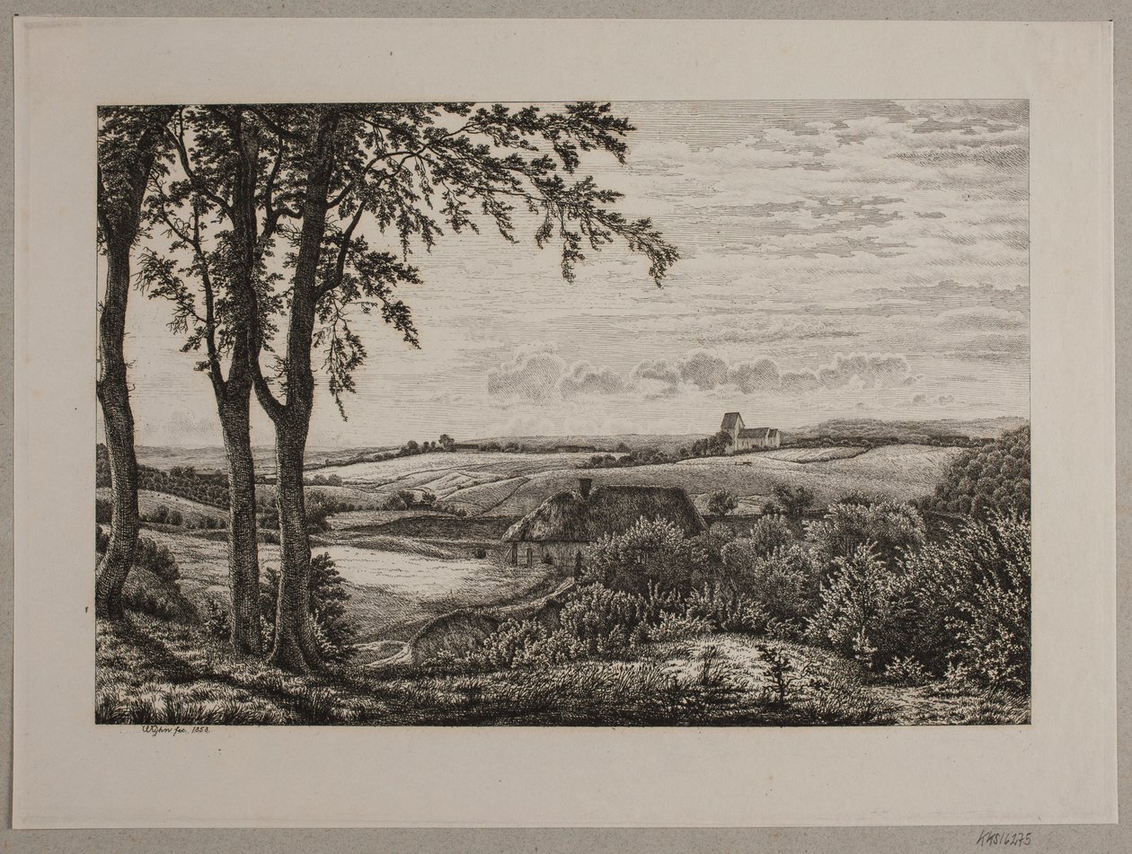 Middagslandschap, Seeland door Vilhelm Kyhn