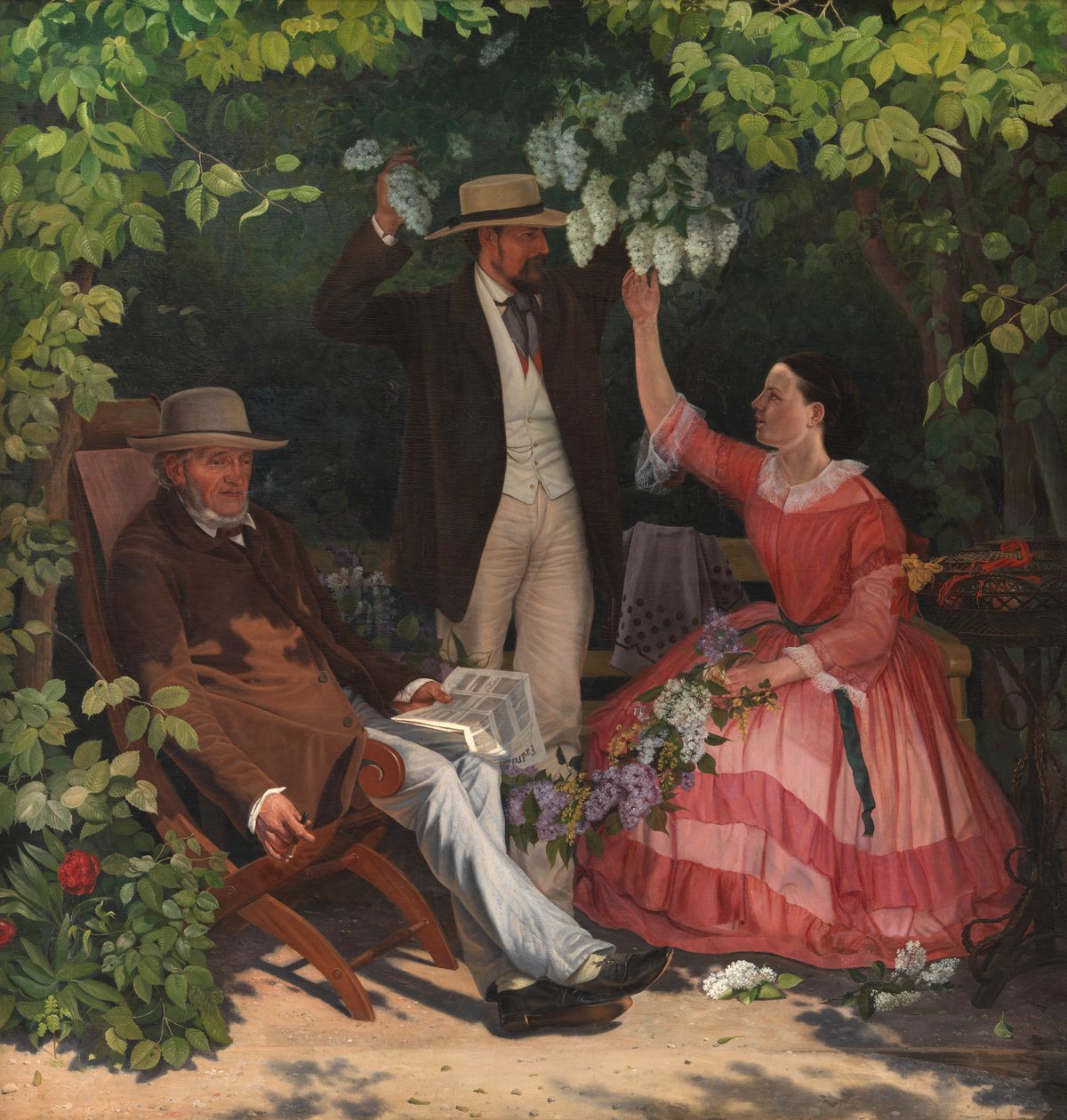 In het prieel door Vilhelm Kyhn