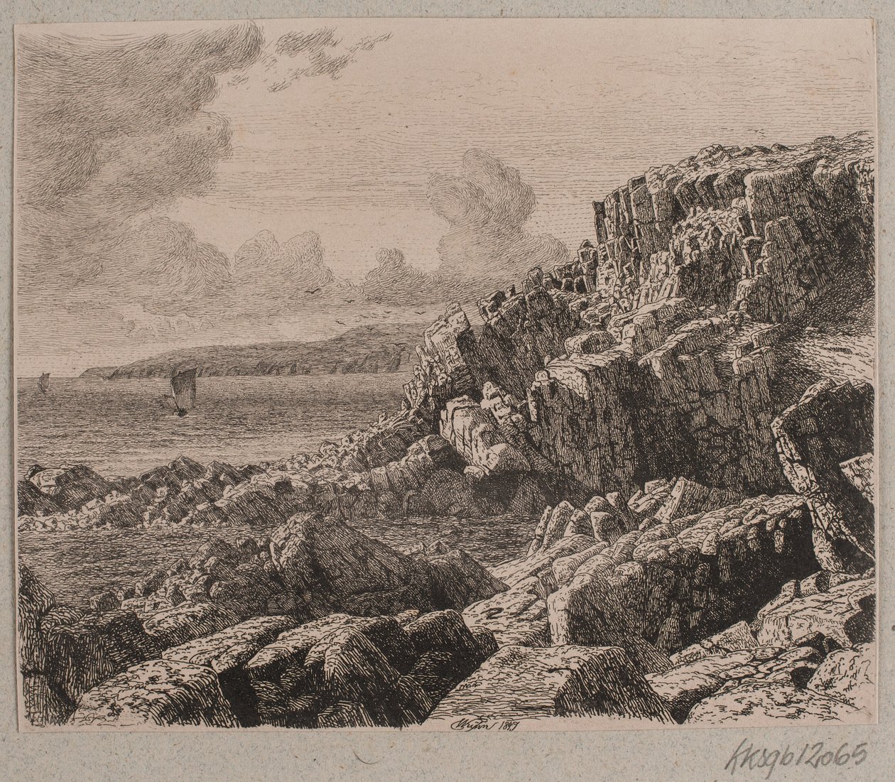 Kustpartij van Bornholm door Vilhelm Kyhn