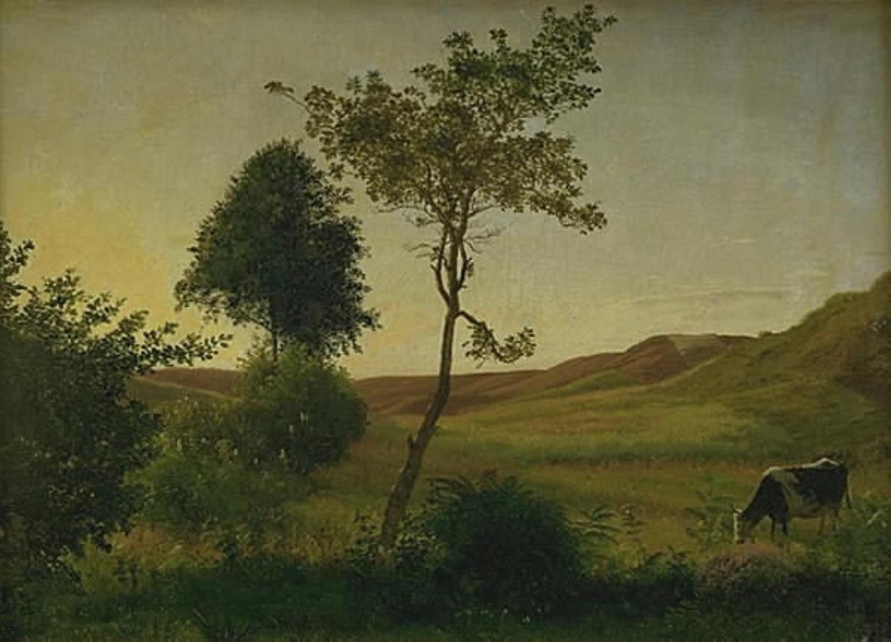 Landschap bij Hald tegen de avond door Vilhelm Kyhn