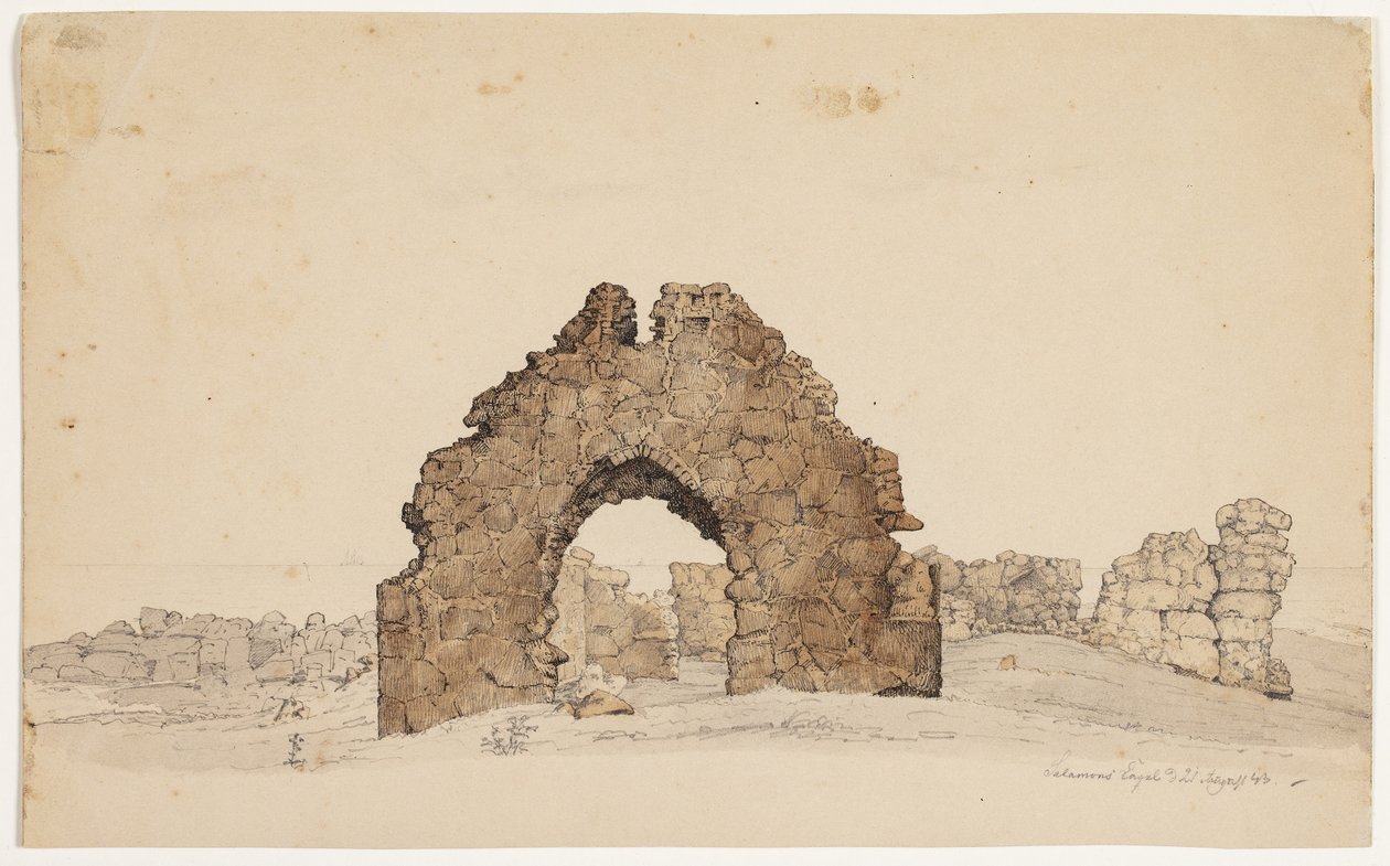 Salomons kapel. Bornholm door Vilhelm Kyhn