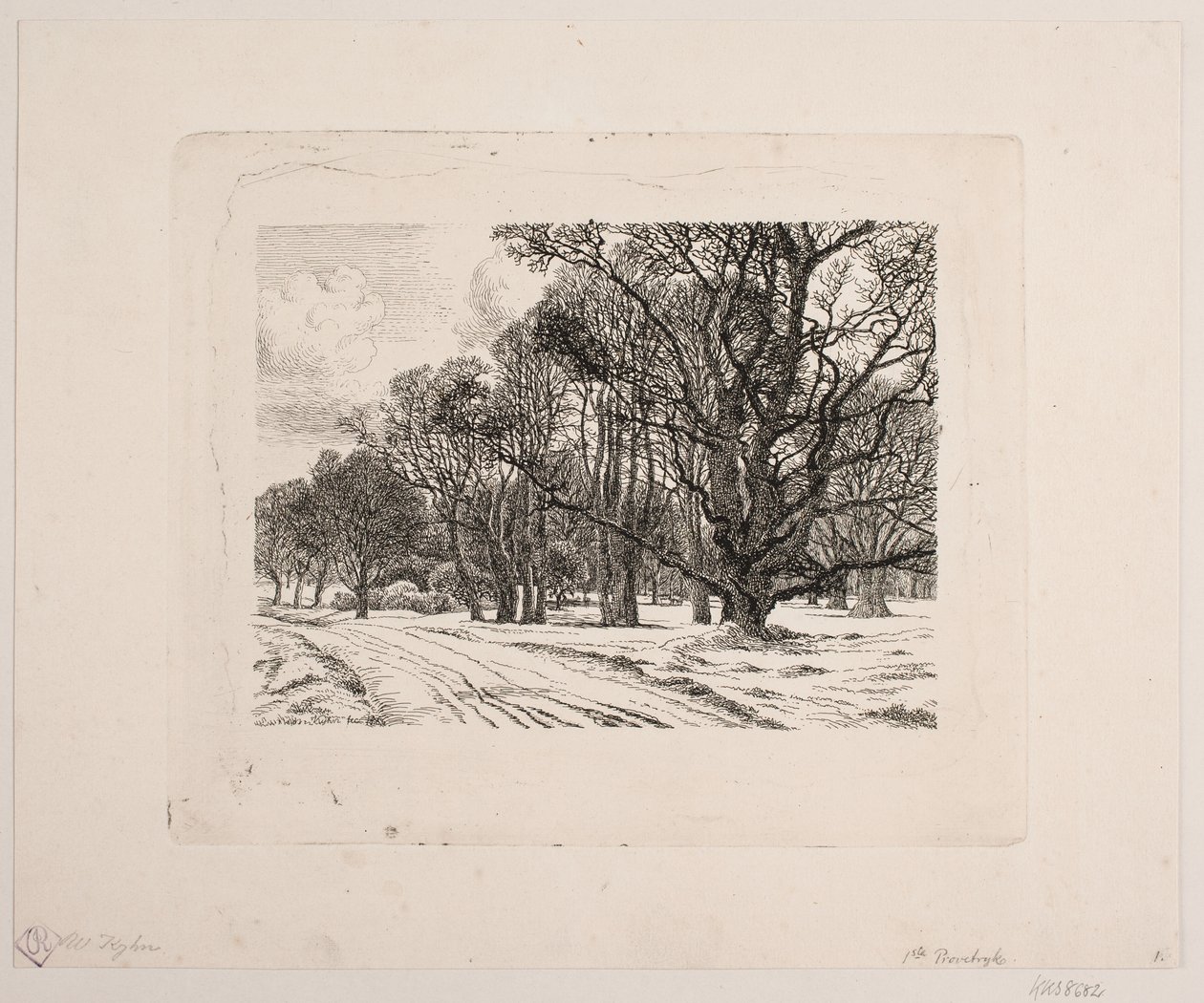 Winter in het bos door Vilhelm Kyhn