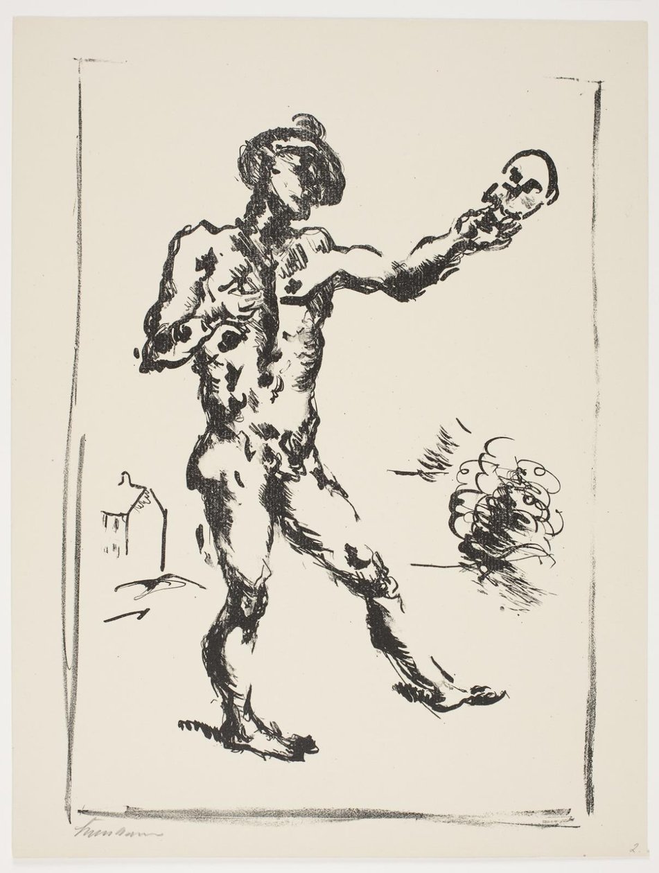 Blad uit "Klingens Kunstnermappe Nr. 2" door Vilhelm Lundstrøm