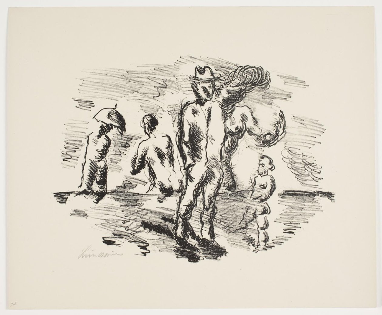 Blad uit "Klingens Kunstnermappe Nr. 2" door Vilhelm Lundstrøm