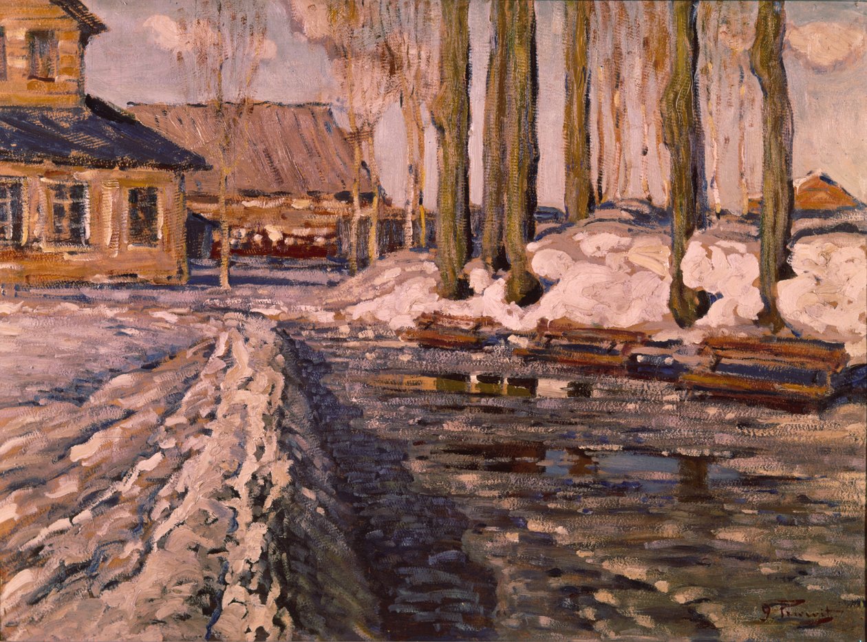 In de Tsarentuin Keizardarzu, 1914 door Vilhelms Purvitis